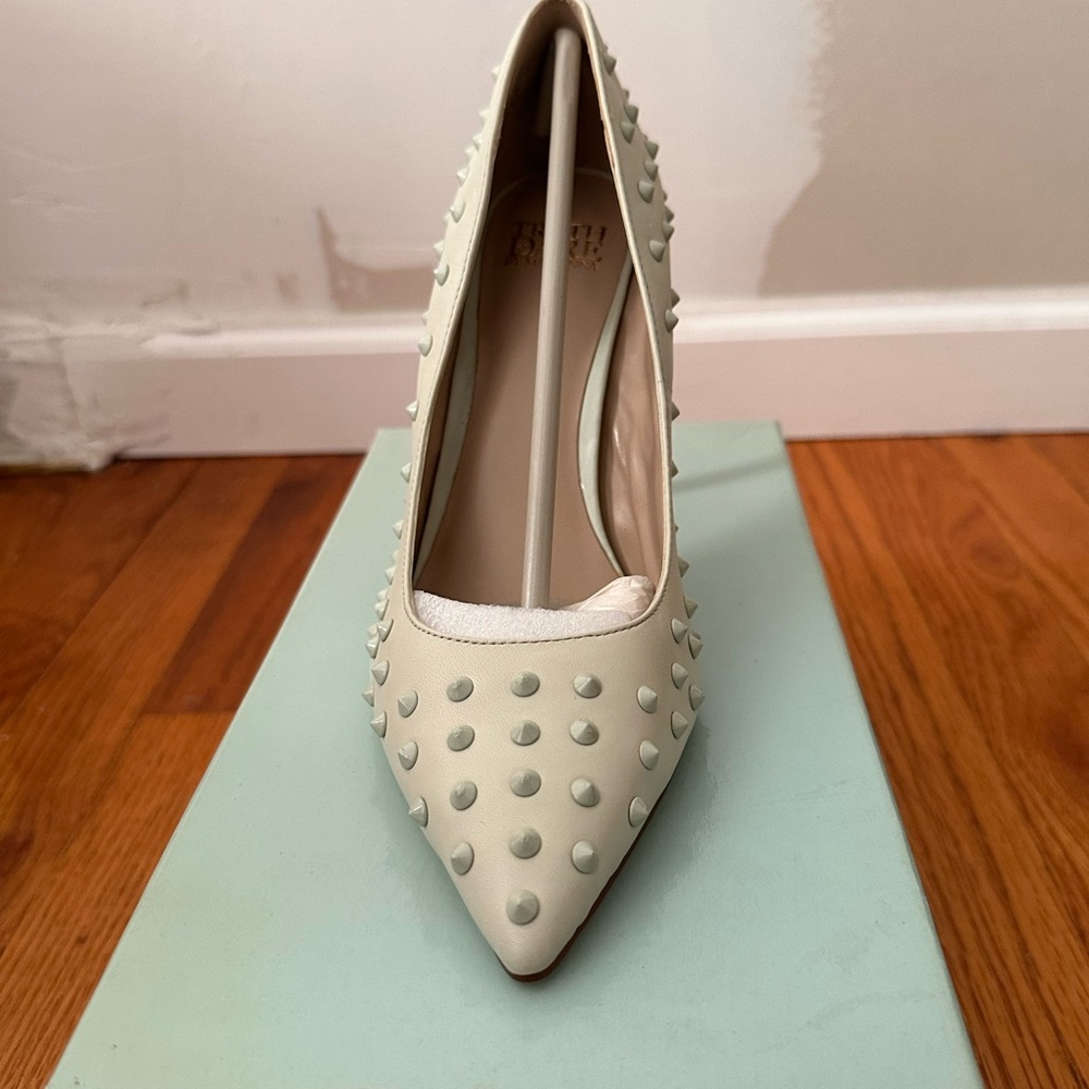 Studded point heels